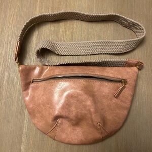 Anthropologie Half Moon Crossbody Bag